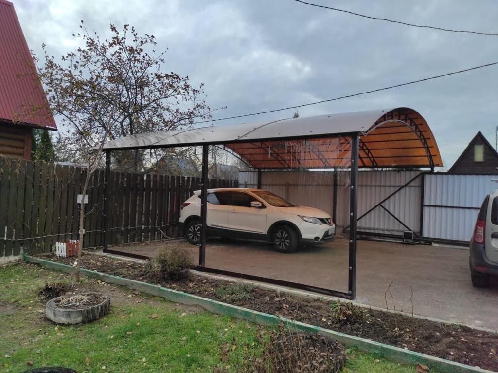 Прозрачные шторы ПВХ для навеса под автомобиль в Шумячах